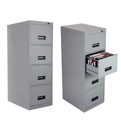 metal filing cabinet with shelves